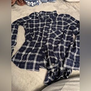 dark blue flannel